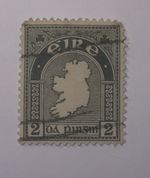 1923 Map of Ireland Irish Stamp 2d EIRE Republic of Ireland Stamps Used
