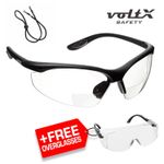voltX CONSTRUCTOR BIFOCAL Reading Safety Glasses CE EN166F CLEAR UV400 Lens