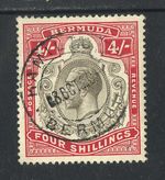 M5011 Bermuda 1920 SG52b - 4/- black & carmine