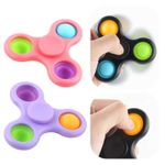 Figit Fidget Figet Finger Tri Spinner Hand Fingertip Focus Spin  Stress Adhd Toy