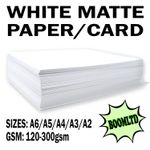 A2 A3 A4 A5 A6 White Card Stock Thick Printer Paper Sheets 170gsm 250gsm 300gsm