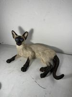 Country art vintage Siamese cat, hand painted 