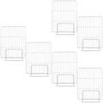 3Pcs White Iron Mesh Fridge Dividers Reusable for Freezer and Cage Storage