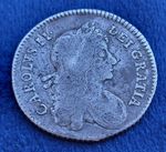 🇬🇧 1668 Charles II Silver Shilling Antique British Coin Early Milled.