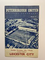 Peterborough United v Leicester City;  Floodlit Friendly, 14th November 1960