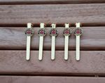 5 GOLD PLATED SUPPORT OUR HEROS CLIP FOR SLIMLINE PEN  WOODTURNING PROJECT KIT
