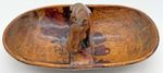 Handcarved Wooden Dish with Hippopotamus Feature