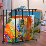 Carton Storage Rack with  Casters Rolling  Rack Accessory Minimalist