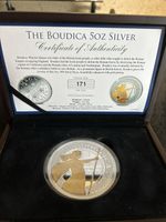 The Boudica 5oz Fine Silver Commemorative Coin. No:171 Of 450