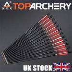 20" Carbon Bolts Archery Arrows OD8.8mm Half Moon Nock for Mini Bow Shoot Target