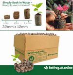 Coir Peat  plug Pellets 32mm x 12mm Soil  Seed Starter Propagation Discs Jiffy
