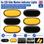 LED Side Marker Indicator Light For Mercedes Sprinter W906 06-13 VW Crafter 6PCS