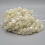 Moonstone Nugget Beads - White - 10- 14mm, 15", for Jewellery making