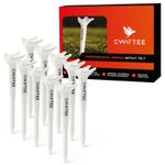 SWIFTEE 5° Degree Premium Tees 80mm Reduce Slice Higher Launch Longer Carry 10pk