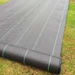 4m x 50m  100gsm Ground Cover Weed Control Fabric
