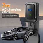 7kW EV Charger 32A Type 2 Electric Car Charging Station with 5m Cable APP/Card