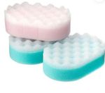 Pack Set of 3 Exfoliating Exfoliate Skin Body Massage Bath Sponge Sponges
