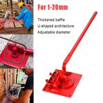 Manual Steel Bar Rebar Bender Portable Fixable Construction DIY Bending Tool