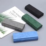 Glasses Case Hard Shell, Portable Spectacle Cases for Women Men, PU Leather