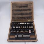 PRECISE ENGINEERING Imperial Spacing Collar Set Vintage Wooden Case