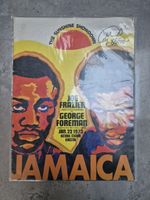 Joe Frazier vs George Foreman Official Boxing Program signed by George Foreman