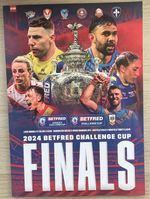 RUGBY LEAGUE CHALLENGE CUP FINAL PROGRAMME WARRINGTON v WIGAN 2024 “NEW”  