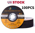 100 x SATC 115 x 1mm metal cutting discs, inox slitting disc, 4.5” Grinder Blade
