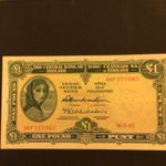 CENTRAL BANK OF IRELAND ONE POUND PUNT 1962 MINT UNC