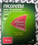 14 Patches Nicorette Step 1 Invisipatch Patch 25mg Nicotine Long Expiry New!