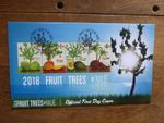 b NIUE 2018 FRUIT TREES 4 STAMP MINI SHEET FDC FIRST DAY COVER