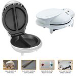 White 800W Non Stick Electric Omelette Maker Egg Cooker Pan
