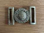 Antique Vintage British Army Other Ranks Two-Piece Scots Guards Belt Buckle.