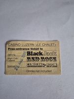 Vintage Casino Luzern Entrance Ticket 1985