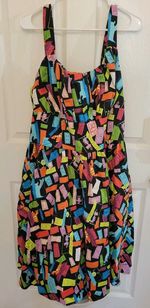 RARE Disney Parks Dress Shop Monsters, Inc Doors Dress Women’s 1X Disney Bound