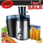 Juicer Machine 2-Speed Centrifugal 500ML Fruit Vegetable Citrus UK Stock