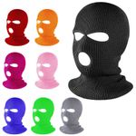 Balaclava 3 Hole Thermal Knitted Ski Mask Motorcycle Full Face Neck Warmer Under