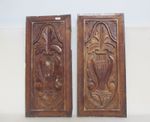 Antique Carved Wooden Panel Plaque Old Wood Victorian Vintage Urn 31"x8.5"