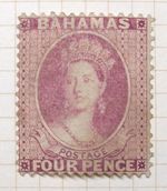 ANTIGUA 1863 4d Dull Rose (SG36) - Mounted Mint, Full Original Gum - £1500