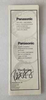 Robert Gamez autographed Order of Play card - European Open 1990