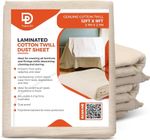 12ft x 9ft Laminated Waterproof Cotton Dust Sheets for Painting & Decorating