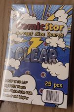 ComicStor Clear Comic Book Backing Boards – Current 25 Pack