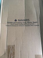 Navaris Dog Agility Training Hoops 3-Pack – 50cm Ring Jump Set with Stakes– NEW