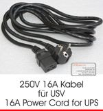 16A Power Cord With IEC320 IEC320/C19 Plug For UPS Server NEW