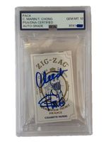 Cheech Marin Tommy Chong Dual Signed Auto Cigarette Papers Zig-Zag PSA Auto 10