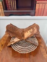 Handmade Wooden Bible Stand Rehal Tawla, Hand Carved Holy Book Holder 