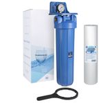 Aquafilter Big Blue BB Jumbo 20” Filter Housing 1" BSP + Free 5 Micron Cartridge