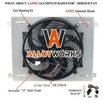 Radiator Shroud Fan Kit For 66-70 1968 Ford Mustang Falcon/Mercury Cougar L6 V8.