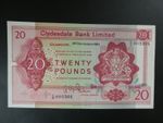 VERY NICE 1964 CLYDESDALE BANK (SCOTLAND) £20 BANKNOTE ORIGINAL GEF