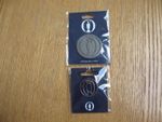 NEW THE OPEN CLARET JUG ENGRAVED COIN GOLF BALL MARKER GUNMETAL & PIN BADGE NAVY