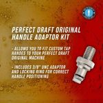 PerfectDraft Adaptor 3/8" UNC-16 adaptor and locking ring kit Original / Black